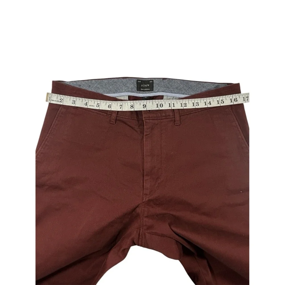 J.Crew 484 Slim-Fit‎ Stretch Chino Pants Mens 30x32 Burgundy Maroon Re-Imagined